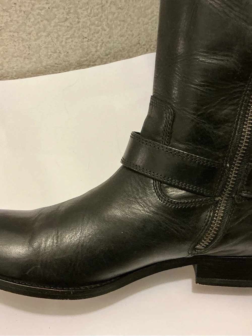 Frye 'Melissa Harness' Riding Boot- Black- Size 7.5 B $398